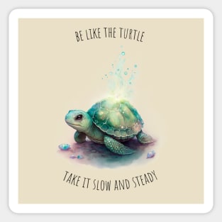 Watercolor Turtle | Tortoise | Motivational Quotes Sticker